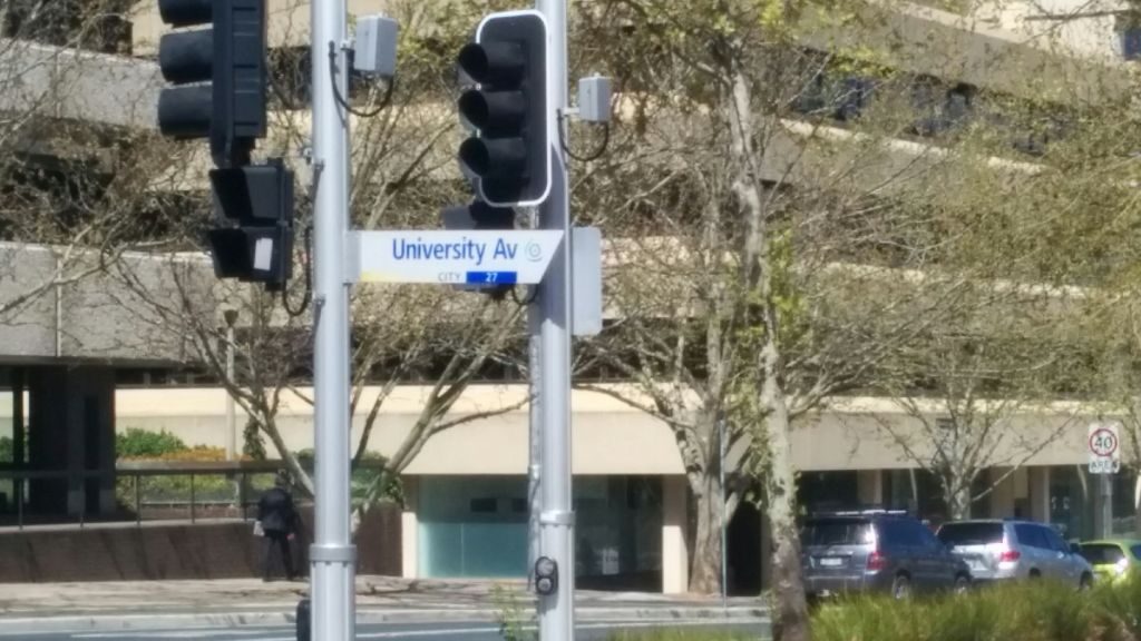 Bus back to NLA after ANU tour