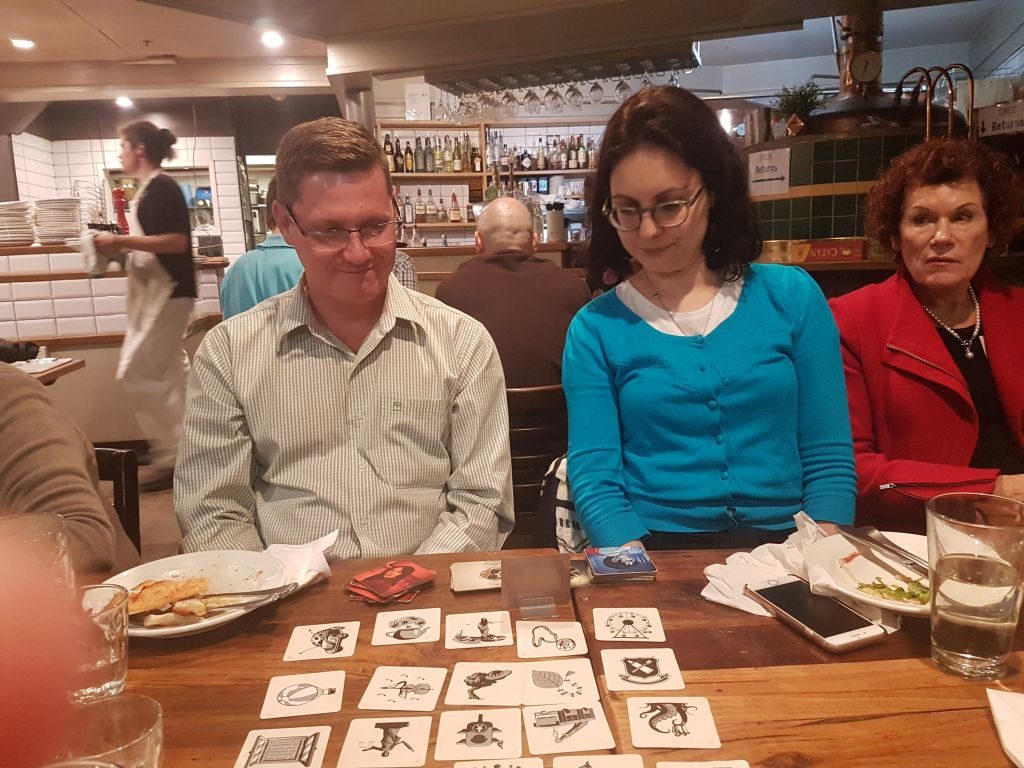 Ryan, Cathy, Laurel - Guild - Conference dinner